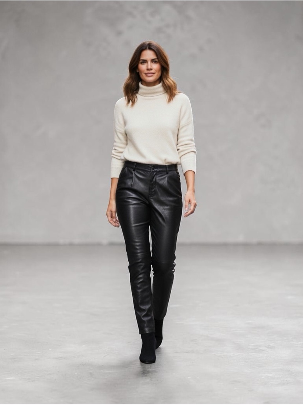 Hugo Boss Chocolate Lamb Leather Pants Size 4